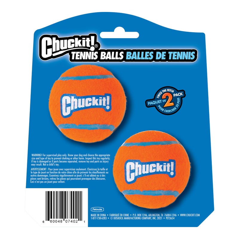 Chuckit! Dog Tennis Ball Dog Toy, Medium (2.5 Inch Diameter) for dogs 20-60 lbs, Pack of 2 - Image 4